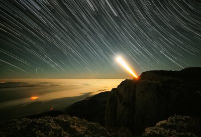 Fotografía Astrofotografía Startrail Montsec